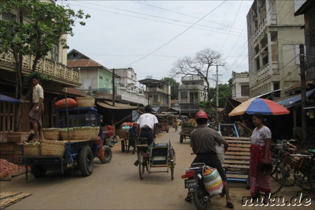 86th Street Market - Strassenmarkt in Mandalay, Myanmar