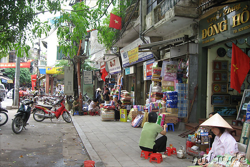 Am Cho Dong Xuan, Markt in Hanoi, Vietnam