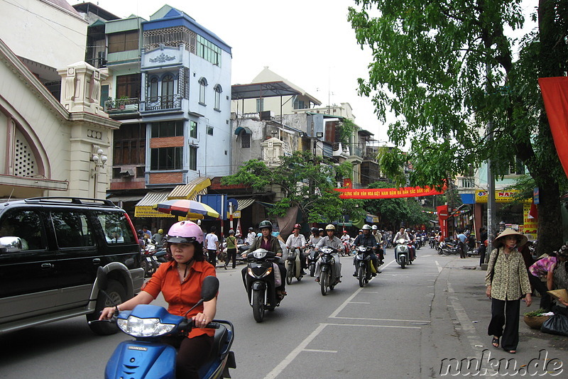 Am Cho Dong Xuan, Markt in Hanoi, Vietnam
