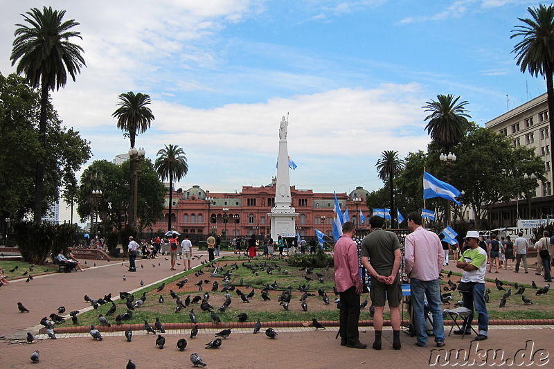 Am Plaza de Mayo in Buenos Aires, Argentinien