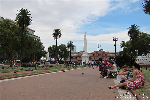 Am Plaza de Mayo in Buenos Aires, Argentinien