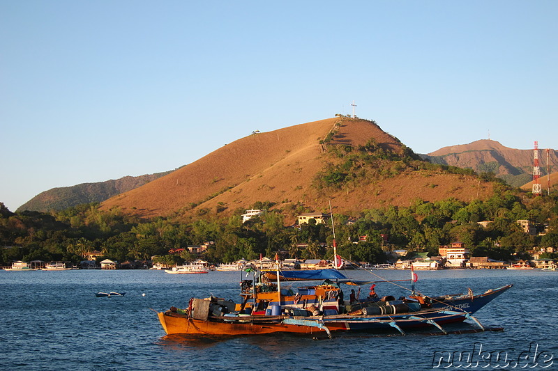 Anfahrt auf Coron Town, Busuanga Island, Philippinen