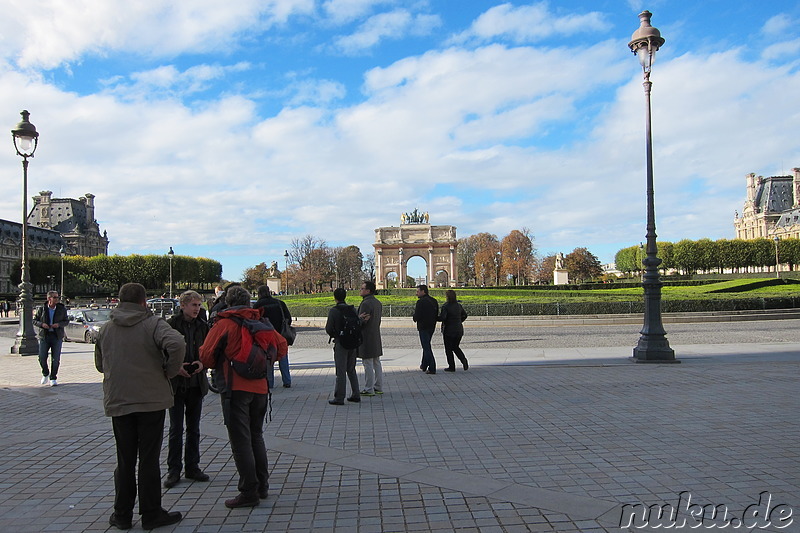 Arc de Triomphe du Carrousel am Jardin des Tuileries in Paris, Frankreich