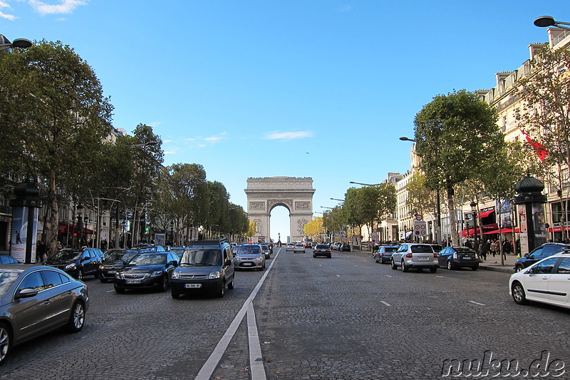 Arc de Triomphe in Paris, Frankreich