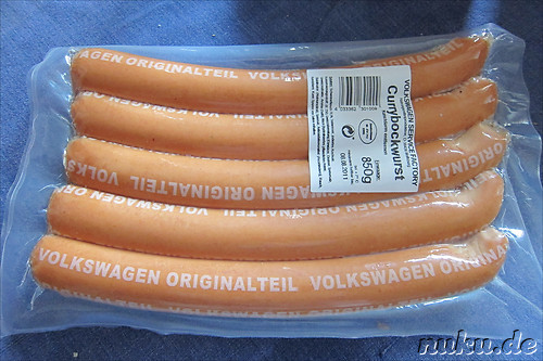 Auch die Wolfsburger Currywurst ist ein Volkswagen-Originalteil