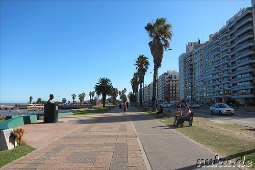Auf dem Weg zum Castillo Pitamiglio in Montevideo, Uruguay