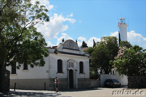 Auf dem Weg zum Leuchtturm Faro in Colonia, Uruguay