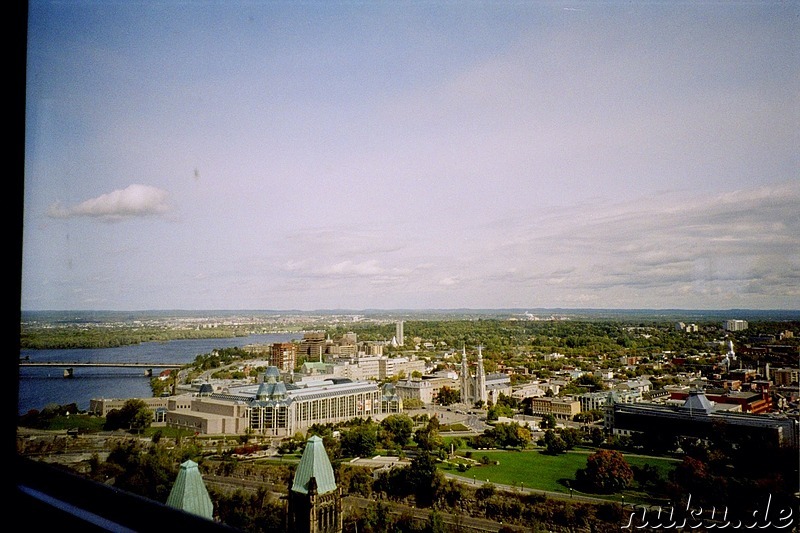 Ausblick auf Ottawa vom Peace-Tower in Ottawa, Kanada