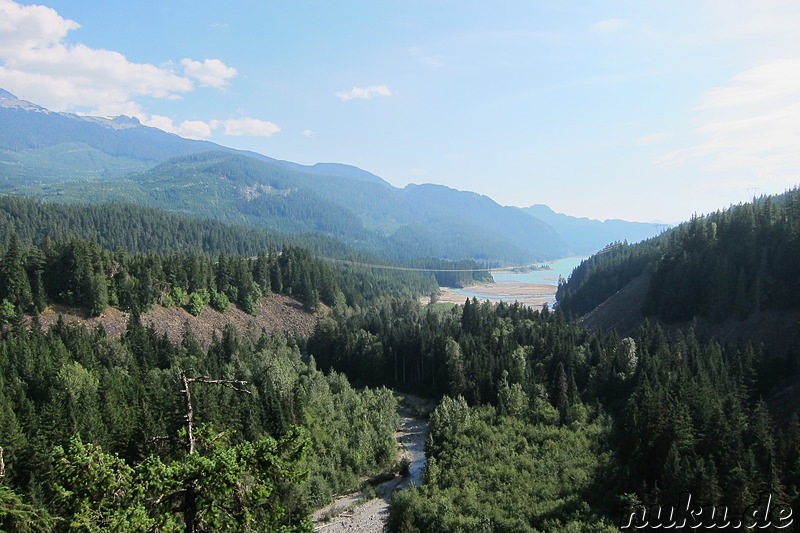 Ausblick von den Brandywine Falls in British Columbia, Kanada