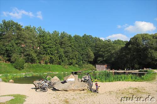Badesee am Adventure Camp Schnitzm&uuml;hle in Viechtach, Bayern