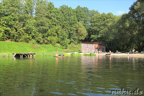 Badesee am Adventure Camp Schnitzm&uuml;hle in Viechtach, Bayern