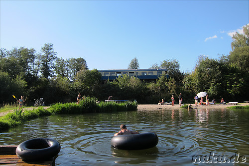 Badesee am Adventure Camp Schnitzm&uuml;hle in Viechtach, Bayern