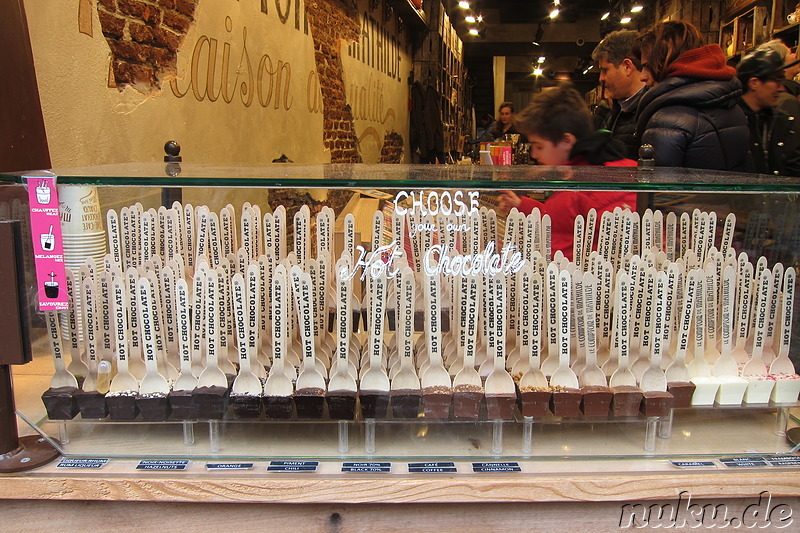 Belgische Schokolade in Brüssel, Belgien