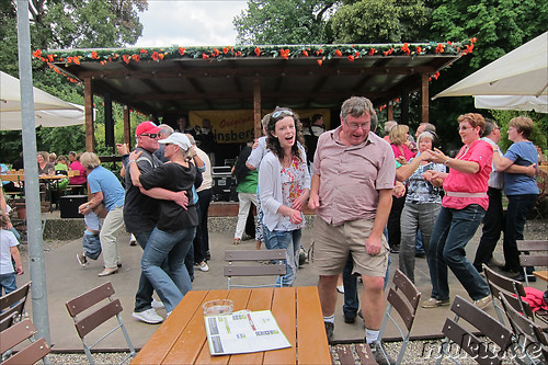 Biergarten im Schlossgarten, Stuttgart, Baden-Wuerttemberg