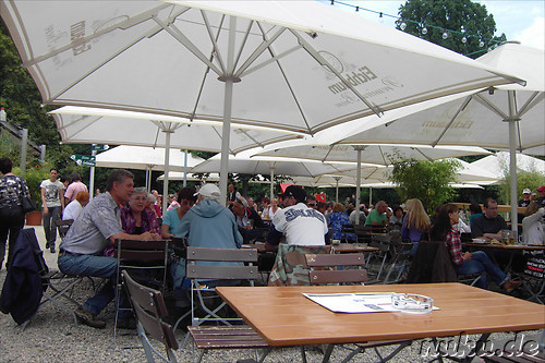 Biergarten im Schlossgarten, Stuttgart, Baden-Wuerttemberg