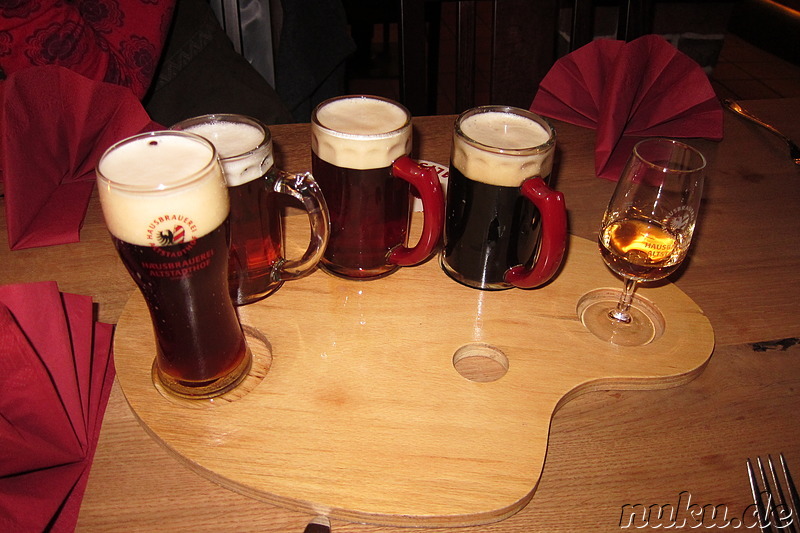 Bierprobe im Altstadthof in Nürnberg
