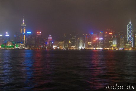 Blick auf Central bei Nacht