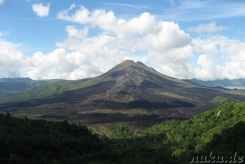 Blick auf den Vulkan Mount Batur auf Bali, Indonesien