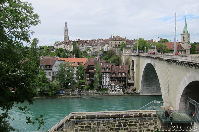 Blick auf die Altstadt von Bern, Schweiz