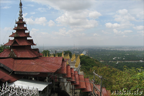 Blick auf Mandalay vom Mandalay Hill