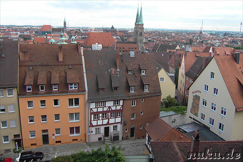 Blick auf N&uuml;rnberg von der Burg