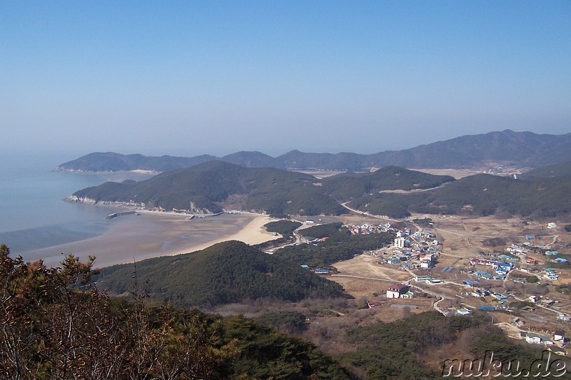 Blick auf Seopori Beach