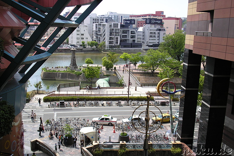 Blick aus dem Canal City Einkaufszentrum, Fukuoka, Japan
