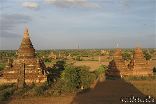 Blick vom Buledi Tempel in Bagan, Myanmar