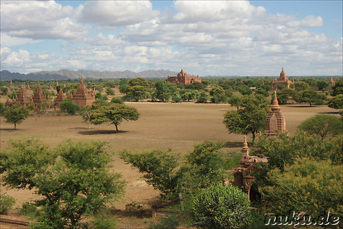 Blick vom Thabeik Hmauk - Tempel in Bagan, Myanmar
