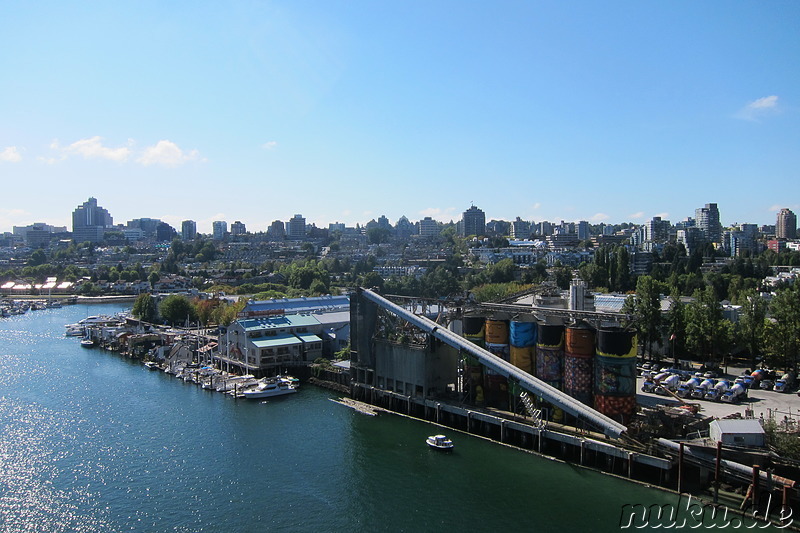 Blick von der Granville Bridge in Vancouver, Kanada