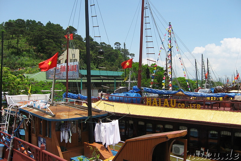 Boote im Hafen von Haiphong