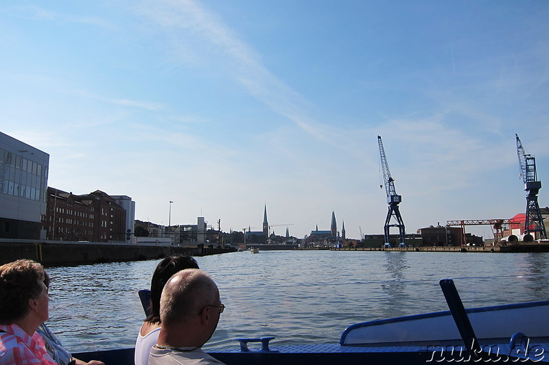 Bootsfahrt um die Lübecker Altstadt auf der Trave