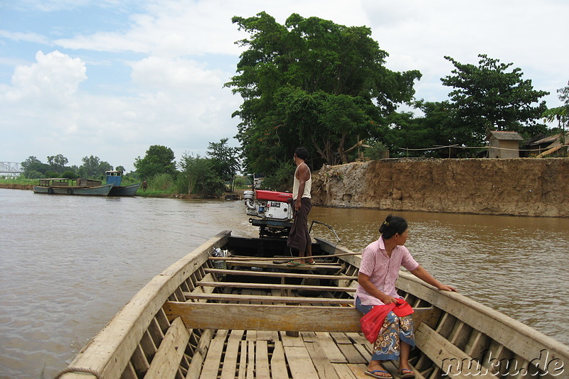 Bootsfahrt von Sagaing nach Inwa in Burma