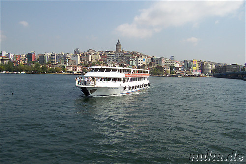 Bosporus & Goldenes Horn in Istanbul, Tuerkei