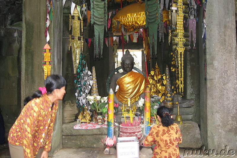 Buddha im Banteay Kdei Tempel in Angkor, Kambodscha