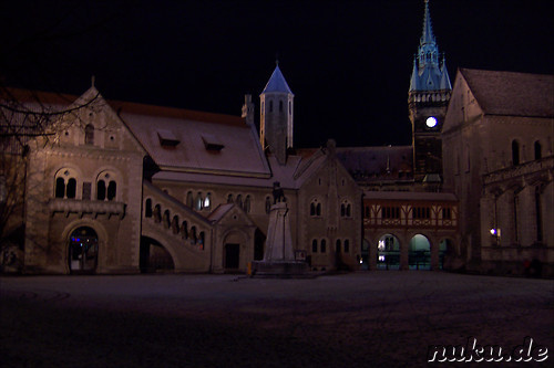 Burgplatz Braunschweig bei Nacht