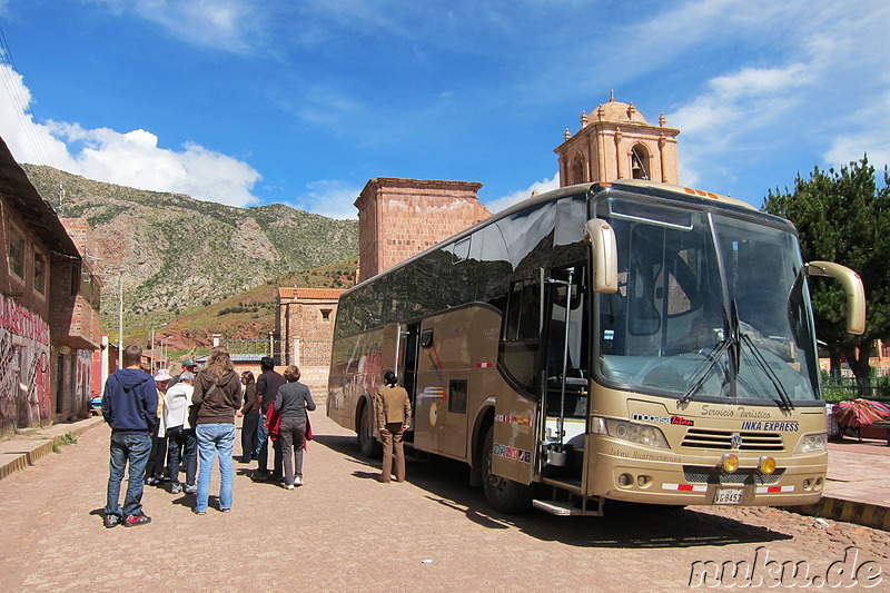 Bus von Inkaexpress, hier in Pucara