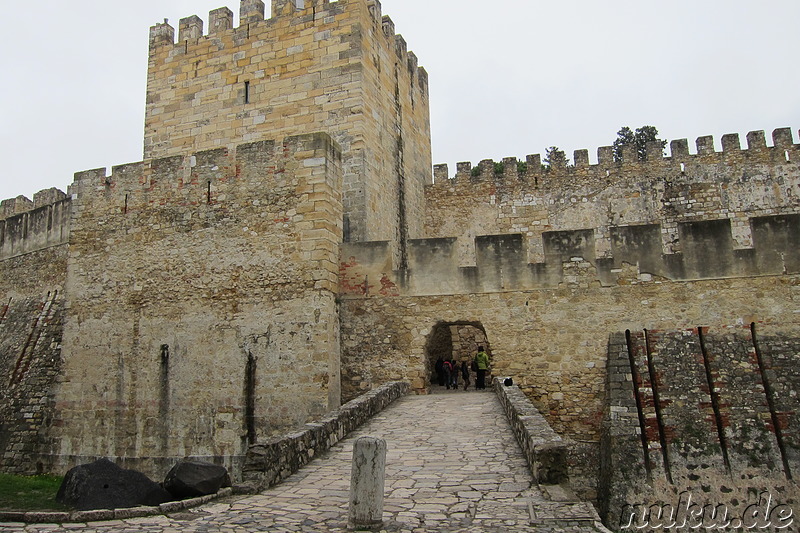 Castelo de Sao Jorge - Maurenburg und Königsresidenz in Lissabon, Portugal