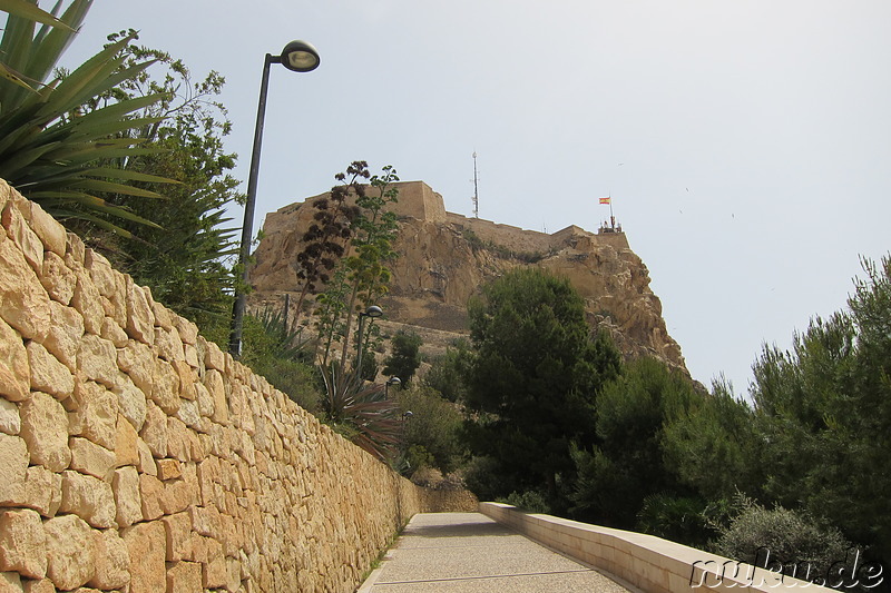 Castillo de Santa Barbara in Alicante, Spanien