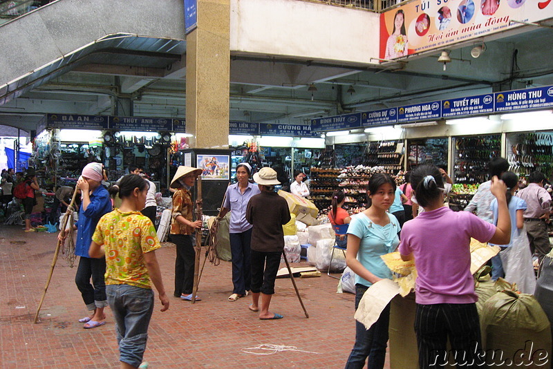 Cho Dong Xuan, Markt in Hanoi, Vietnam