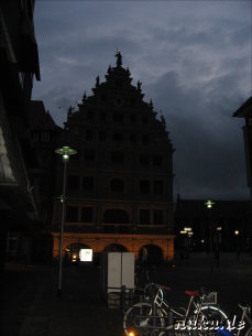 Das Gewandthaus in Braunschweig bei Nacht