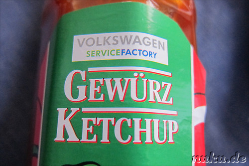 Dazu darf man natuerlich auch nicht irgendeinen Ketchup servieren