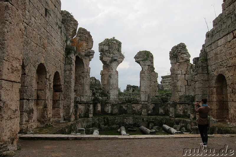Die antike griechische Stadt Perge bei Antalya in der Türkei