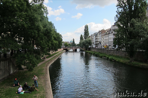 Die Ill - Fluss in Strasbourg, Frankreich