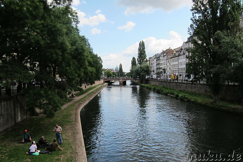 Die Ill - Fluss in Strasbourg, Frankreich