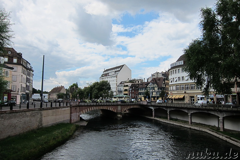 Die Ill - Fluss in Strasbourg, Frankreich