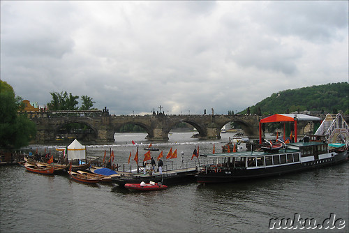 Die Moldau (Vltava) in Prag, Tschechien