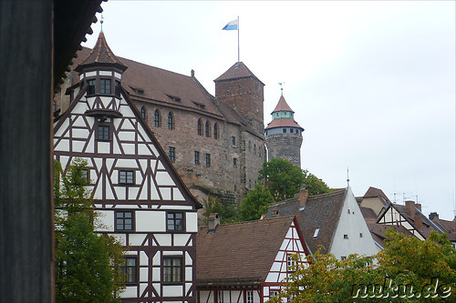 Die N&uuml;rnberger Kaiserburg in N&uuml;rnberg, Franken