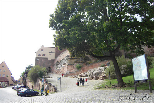 Die N&uuml;rnberger Kaiserburg in N&uuml;rnberg, Franken