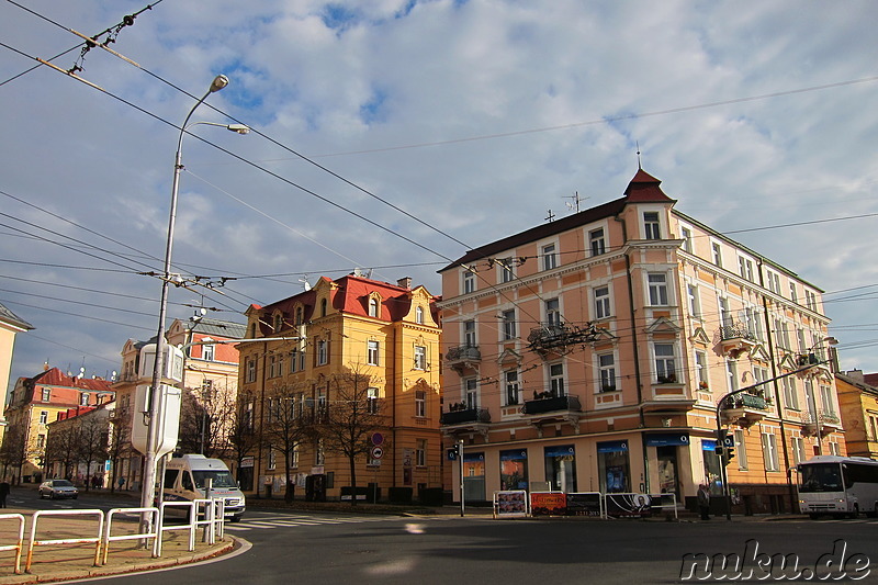 Die prachvolle Altstadt von Marienbad in Tschechien